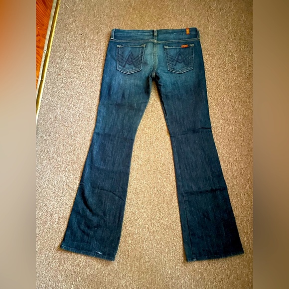 7 For All Mankind bootcut/slight flare dark wash jeans - Picture 2 of 3